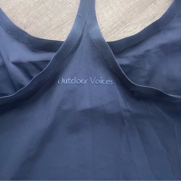 Outdoor Voices The Exercise Dress Size L Navy Undershorts - Picture 10 of 14
